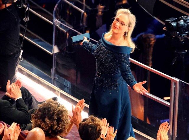 REUTERS/Lucy Nicholson A atriz Meryl Streep usou Elie Saab no Oscar 2017