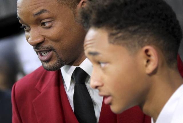 Carlo Allegri/Reuters O ator Will Smith e o filho e também cantor Jaden Smith.