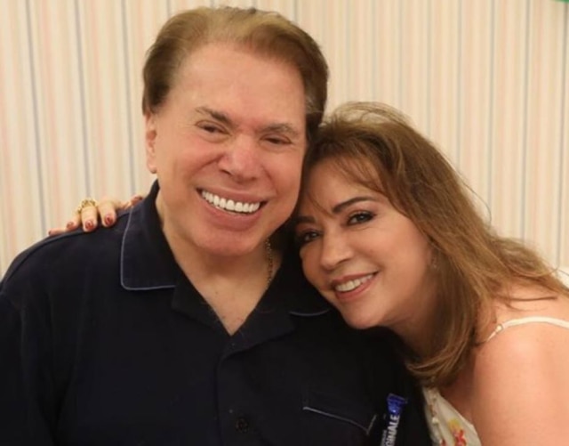 Instagram/@patriciaabravanel Silvio Santos e Íris Abravanel.