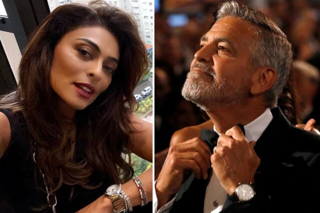 Instagram/@julianapaes|Mario Anzuoni/Reuters Atores Juliana Paes e George Clooney