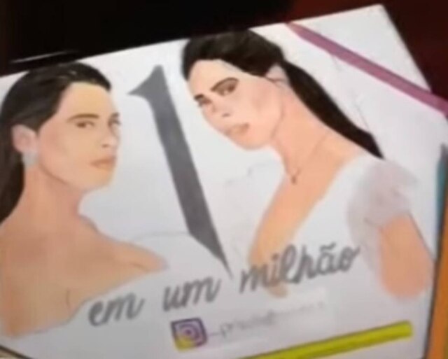 Youtube / @carlinhosmaiaof Desenho foi feito por fã da cantora.