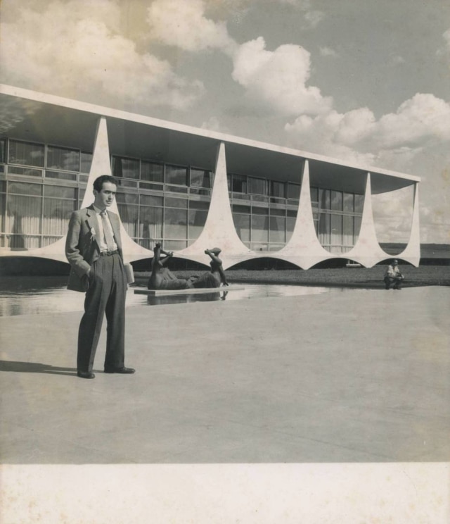 Vladimir Herzog na cobertura da inauguração de Brasília