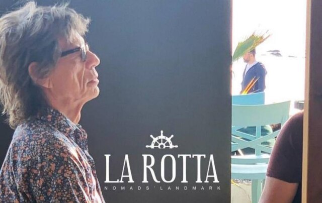 Instagram/ @la.rotta Mick Jagger está na Itália com a família desde outubro do ano passado