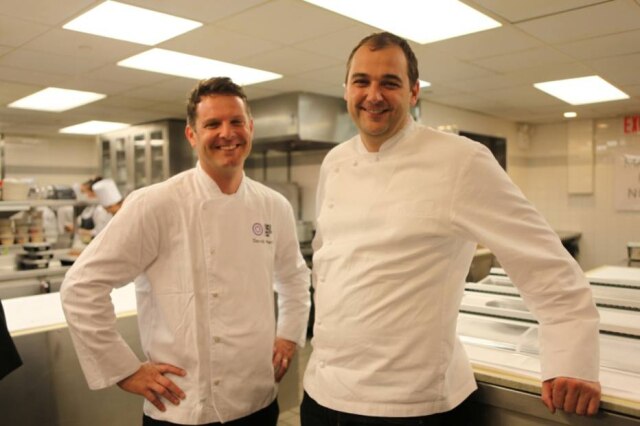 Karina Rauch David Hertz fundador da Gastromotiva e idealizador do projeto ReffetoRio, e Daniel Humm, chef do Eleven Madison Park, terceiro melhor do mundo, que já participou de outras empreitadas da organização social.
