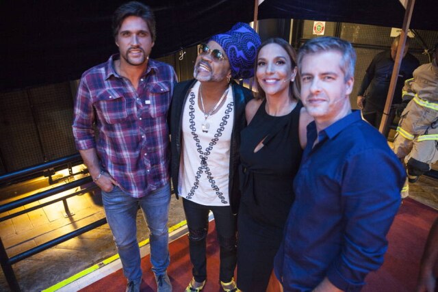 Pedro Curi/ Globo Leo Chaves, Carlinhos Brown, Ivete Sangalo e Victor