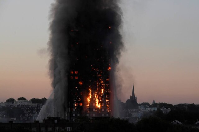 REUTERS/Toby Melville Grenfell Tower sofreu um grande incêndio no dia 14 de junho