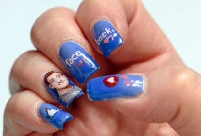 instagram.com/zuck/ Unhas decoradas de Wendy Caudle.