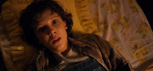 Cortesia da Netflix Eleven na segunda temporada de 'Stranger Things'.