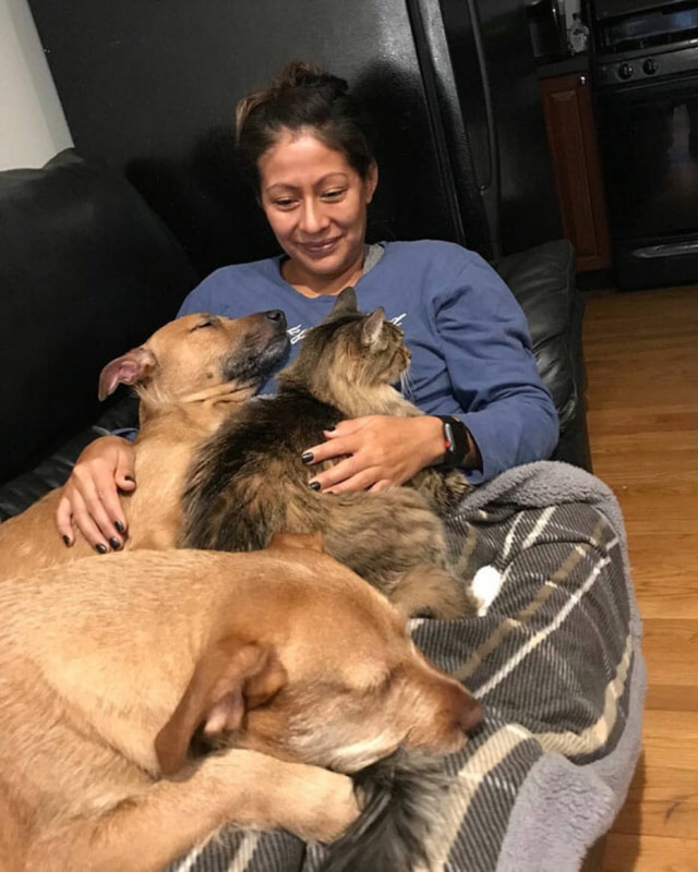 Intagram/@b3thany_ Bethany Coleman e seus pets.