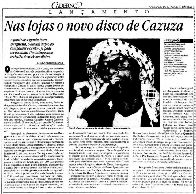 Acervo/Estadão O Estado de S.Paulo - 10/8/1989