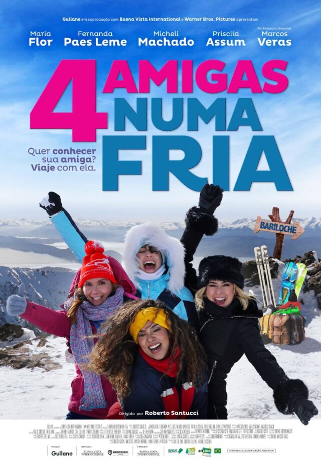 Gullane Pôster de 'Quatro Amigas Numa Fria' é divulgado junto com trailer e chega aos cinemas em 19 de maio.