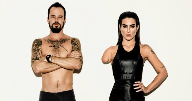 Reprodução Paulo Vilhena e Cleo Pires na campanha "Somos Todos Paralímpicos"