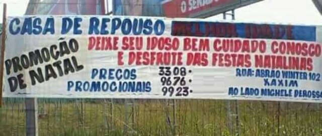 FB Imprensa Pessoas nos arredores disseram não ter visto a faixa, apurou o E+