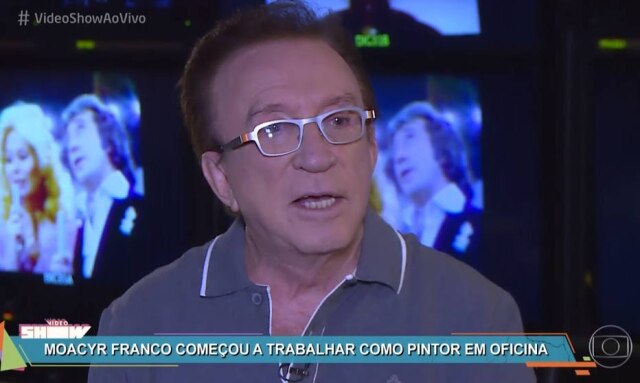 Reprodução/Video Show Moacyr Franco teve sua carreira relembrada no 'Video Show'