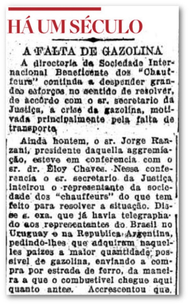 Acervo/Estadão O Estado de S.Paulo - 17/5/1918