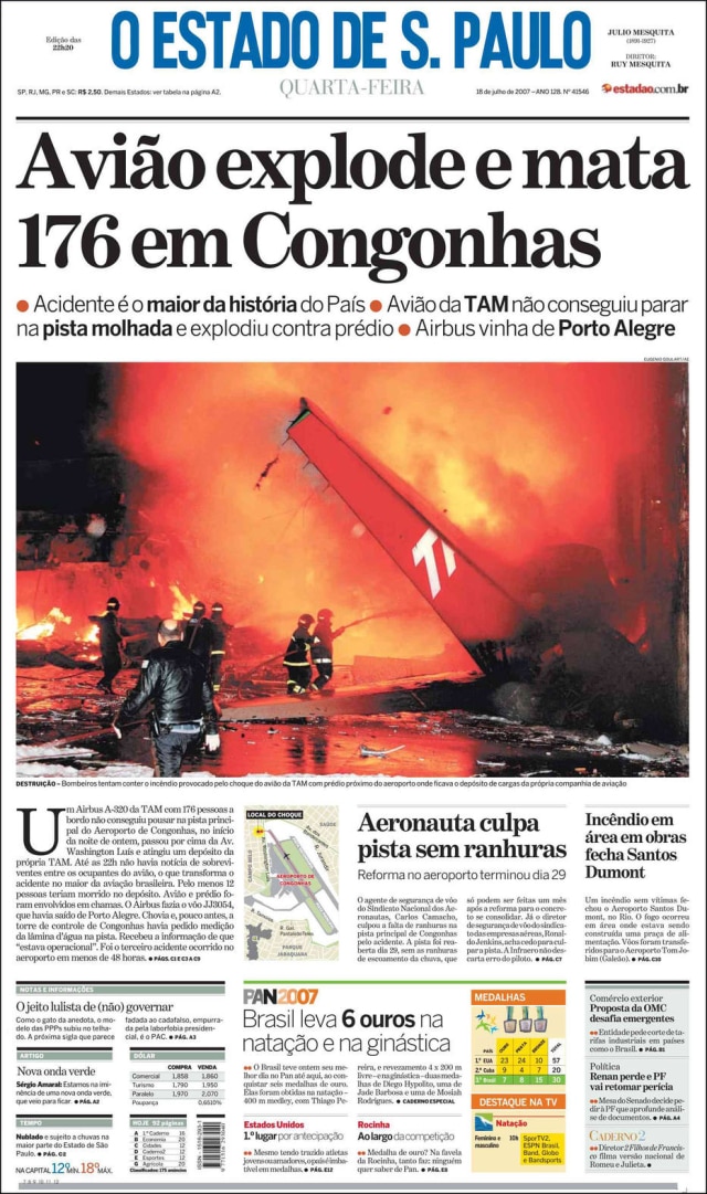 Acervo/Estadão O Estado de S.Paulo - 18/7/2007