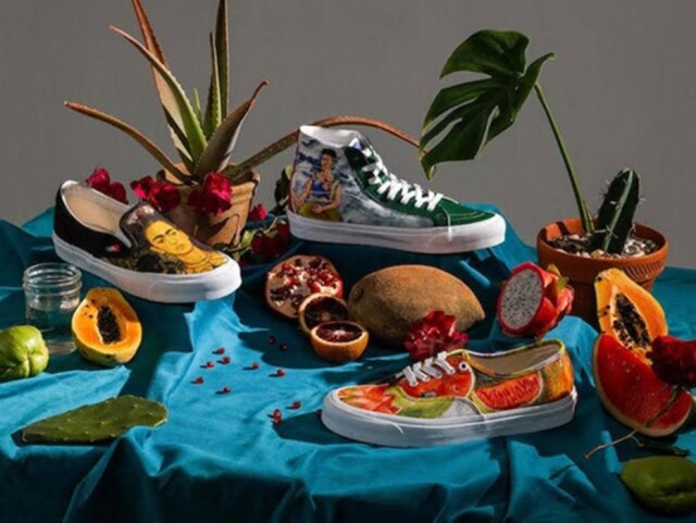 Divulgação Alguns modelos de tênis da Vans trazem cores vivas que nos fazem lembrar do clima quente e latino do México, terra natal de Frida Kahlo.