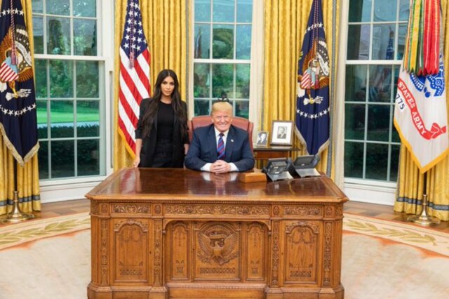 Twitter / @realDonaldTrump Kim Kardashian e Donald Trump