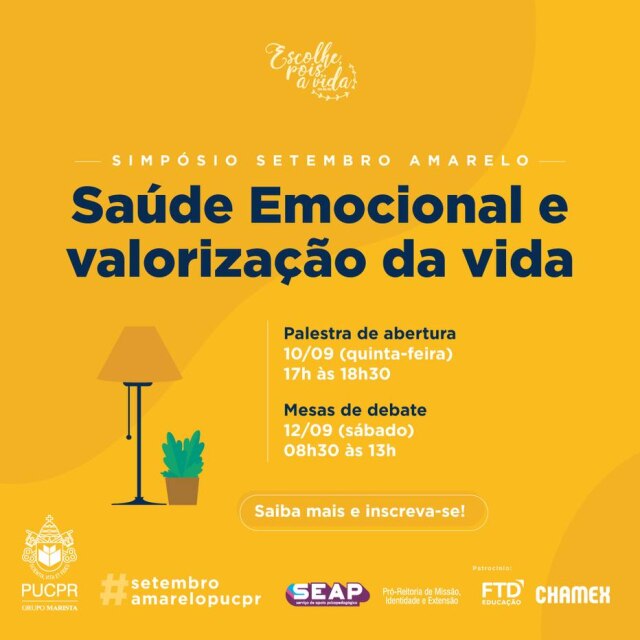 PUC-PR / Divulgação Simpósio é divido em dois dias e é organizado pela PUC-PR