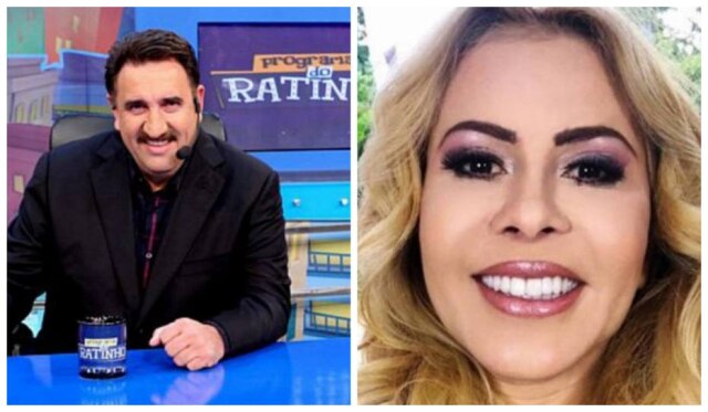 SBT/Instagram/joelmaareal Ratinho e Joelma participaram do primeiro 'Domigo Legal' ao vivo após início da pandemia