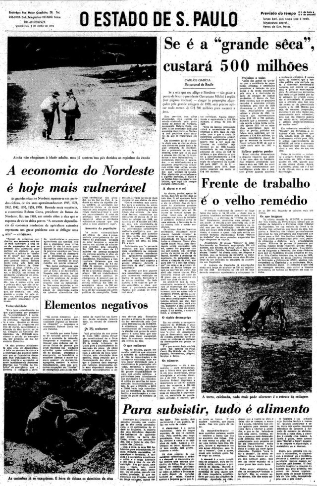 Acervo Estadão Reportagem de Carlos Garcia, 4/6/1970.