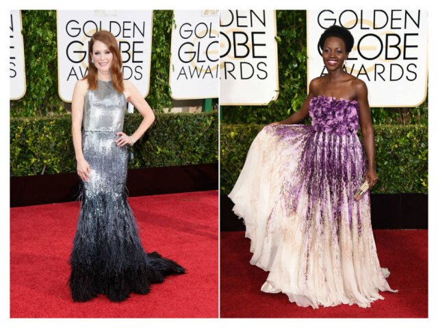 Julianne Moore de Givenchy e Lupita de Gianbatista Valli