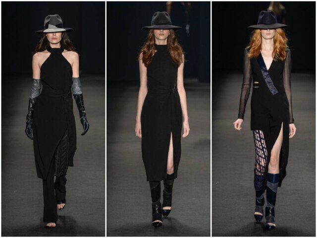 Reprodução Desfile Giuliana Romanno inverno 2015 colocou o chapéu de feltro na passarela