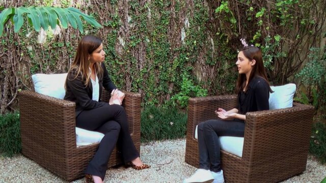 Divulgação/Record Giulia foi entrevistada por Tathiana Brasil