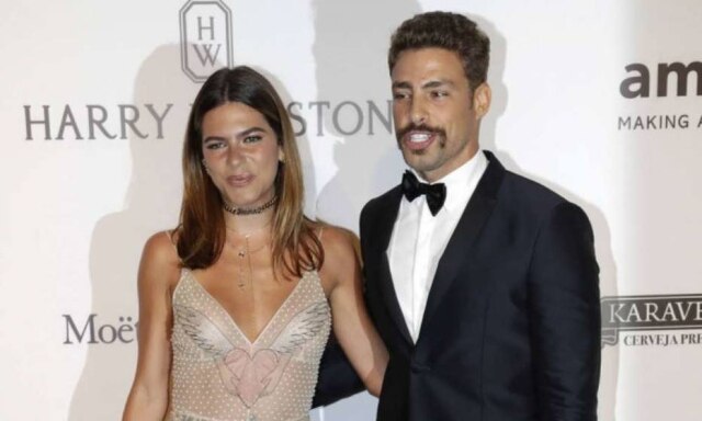 AP Photo/Andre Penner Mariana Goldfarb ao lado de Cauã Reymond