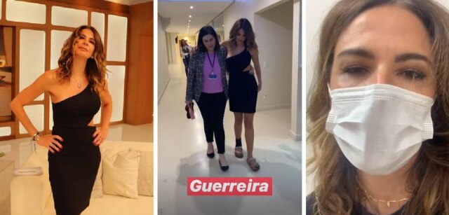Instagram / @lucianagimenez Luciana Gimenez usou máscara no centro médico para não contrair gripe.