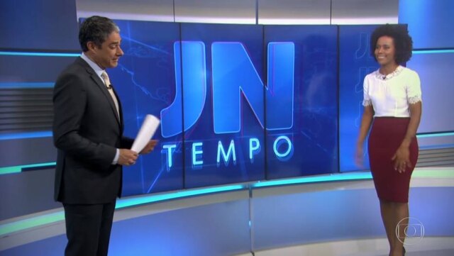 Oi Sumida Bonner Brinca Com Maju Coutinho No Jornal Nacional