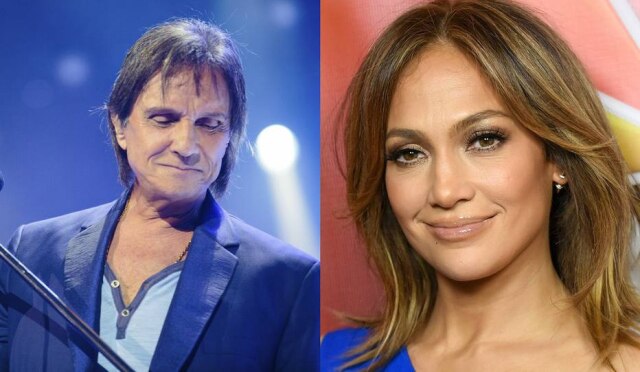 Reprodução Roberto Carlos e Jennifer Lopez podem fazer dueto.