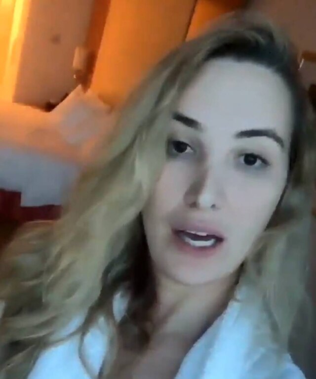 Twitter/@MissRShelton A brasileira Rebekah Shelton postou vídeo desmentindo sua própria morte