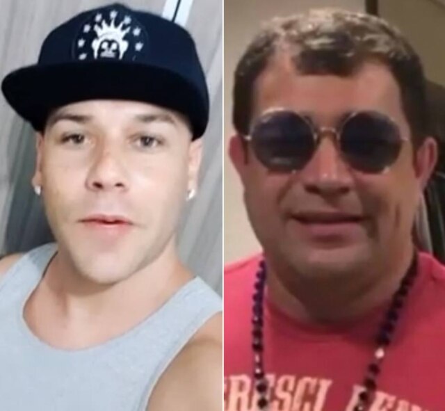Instagram/@tiagobarnabe | Instagram/@evandrosanto Os comediantes Tiago Barnabé e Evandro Santo sofreram um acidente de carro no interior de São Paulo, mas passam bem