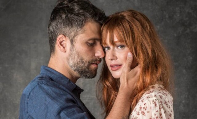 Globo / Divulgação Marina Ruy Barbosa ao lado de Bruno Gagliasso, com quem contracenará em 'O Sétimo Guardião'.