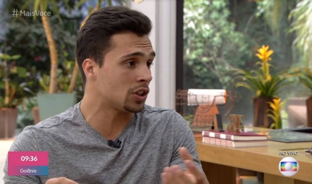 Reprodução de 'Mais Você' (2020) / TV Globo Petrix Barbosa, do 'BBB 20', em participação no 'Mais Você'.