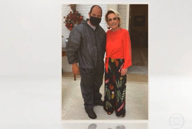 Rede Globo / Reprodução Ana Maria Braga fez uma homenagem para o cinegrafista Antonelli, que morreu após um enfarte