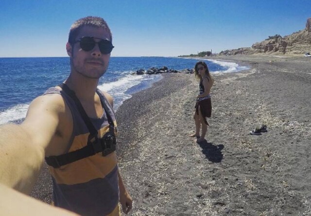 instagram.com/rafaavitti/ Rafael Vitti e Tatá Werneck durante passagem pela Grécia.