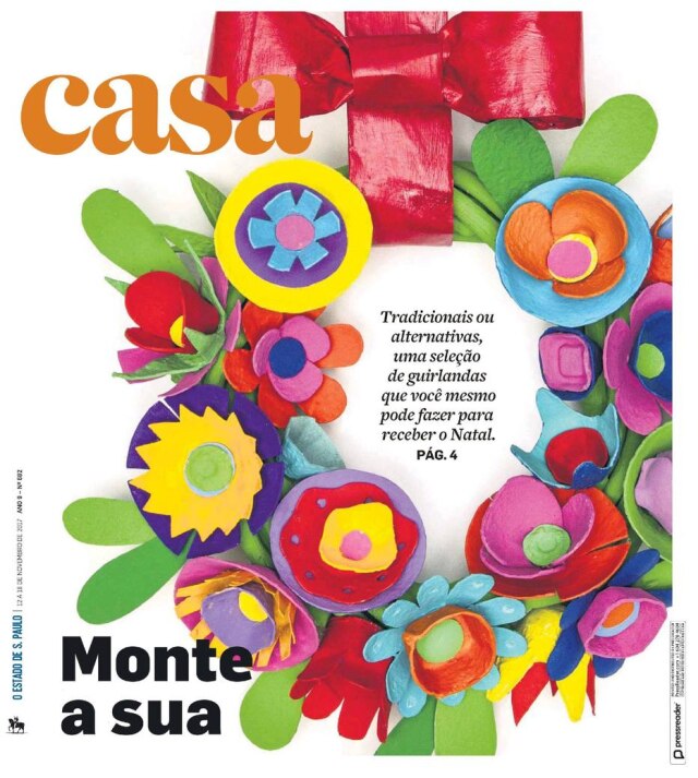 Capa do Casa de 12 de novembro trouxe uma seleção de guirlandas que você mesmo pode fazer, desde tradicionais, até alternativas
