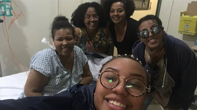Instagram / @deisefatfamily Deise, do Fat Family, recebe visita de parentes.