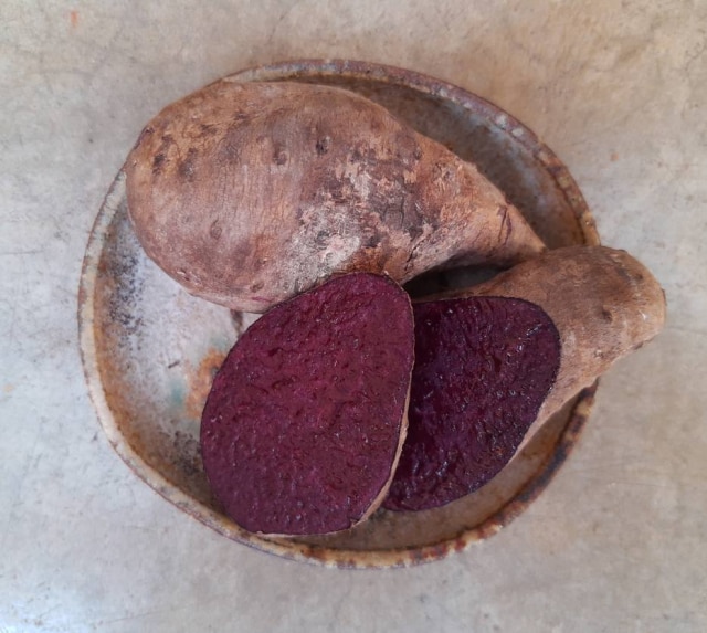 Neide Rigo/Estadão Cultivado por agricultores na Amazônia, o cará roxo é tem sabor adocicado e textura mais fina que seu primo branco.