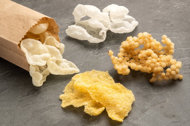 Daniel Teizeira/Estadão Diferentes texturas: crocantes de polvilho, de arroz, de tapioca e de milho.