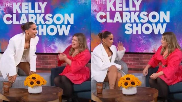 YouTube/The Kelly Clarkson Show Anitta participou do 'The Kelly Clarkson' e relembrou momento que fez xixi no braço de um estranho.