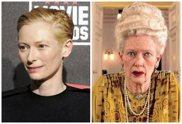 Reuters A atriz Tilda Swinton em "O Grande Hotel Budapeste"