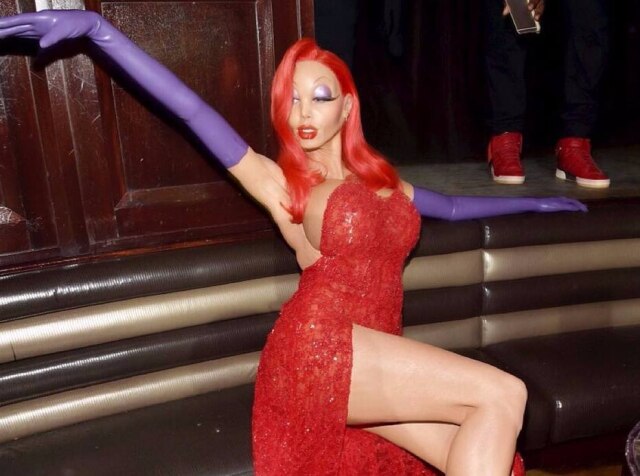 Instagram/ @heidiklum Para encarnar a personagem Betty Boop, Heidi Klum usou um vestido da marca de Cristian Siriano