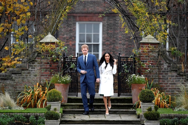 Toby Melville / Reuters O príncipe Harry e sua noiva, a atriz Meghan Markle