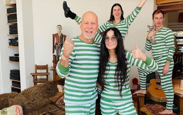 Instagram/ @buuski Bruce Willis e Demi Moore ficaram isolados juntos desde abril de 2020