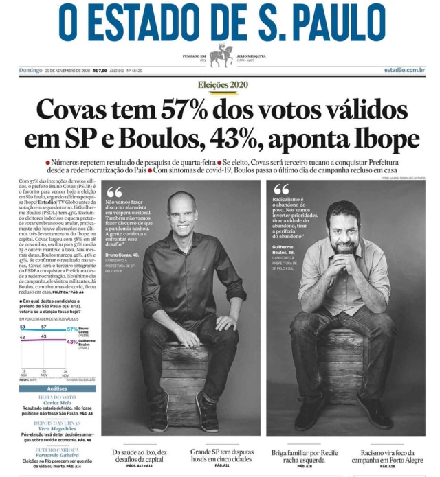 Acervo/ Estadão >> Estadão - 29/11/2020