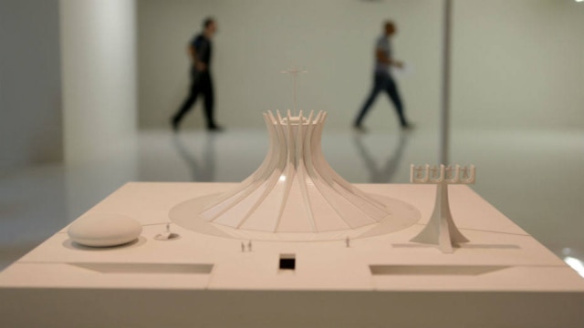 Tiago Queiroz/Estadão Maquete da exposição Oscar Niemeyer