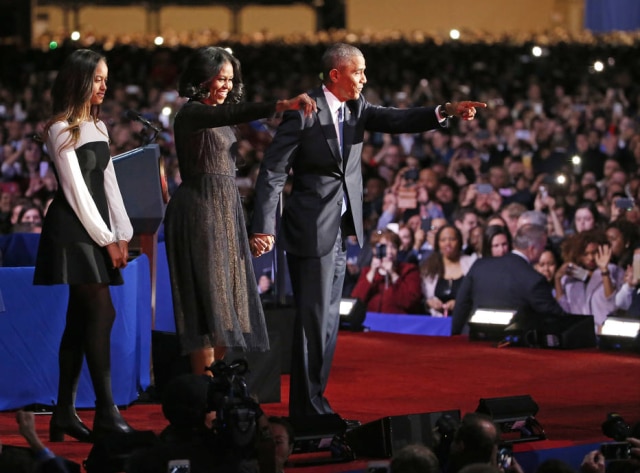 AP Photo/Nam Y. Huh Michelle Obama usou Jason Wu no último discurso de Barack como presidente
